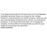 Feeedback Ulrike Aselmeier